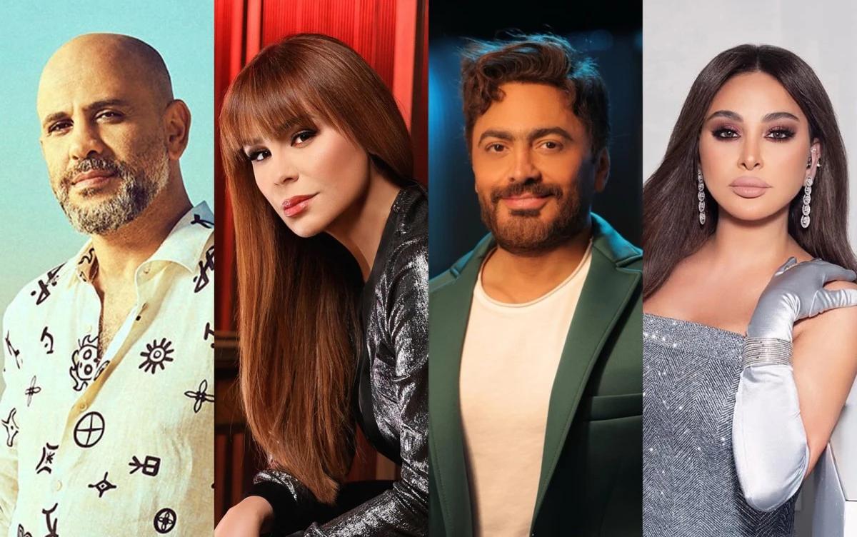 إليسا - تامر حسني - كارول سماحة - عزيز الشافعي