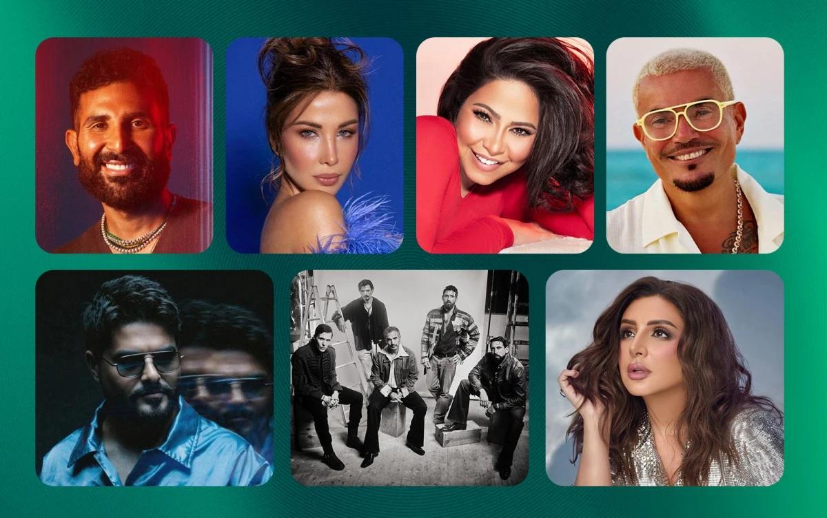 الرقم السحري.. 7 نجوم يحيون 7 حفلات في 7 أغسطس