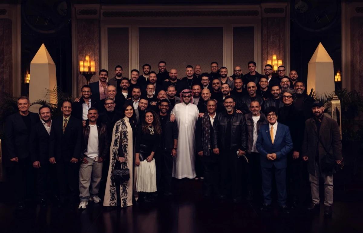 المستشار تركي آل الشيخ رفقة نجوم الفن